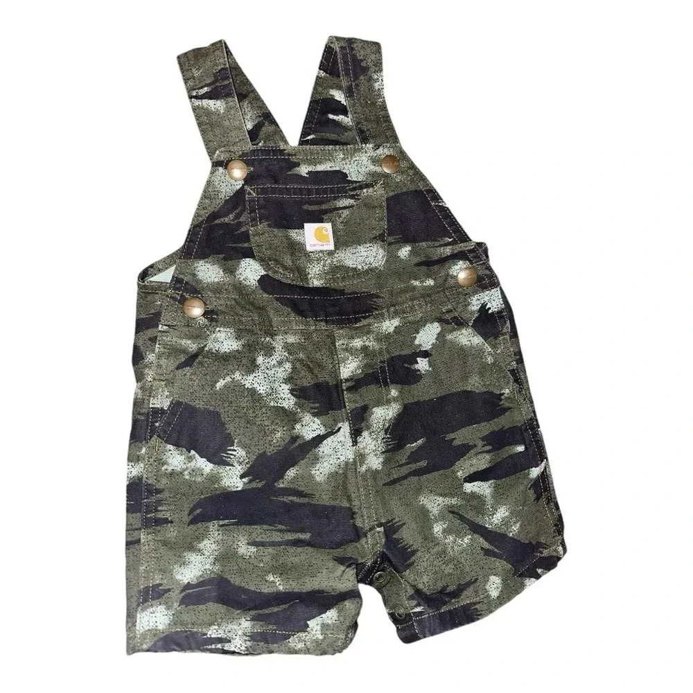 Carhartt Green Camo Shortalls. Size 18m